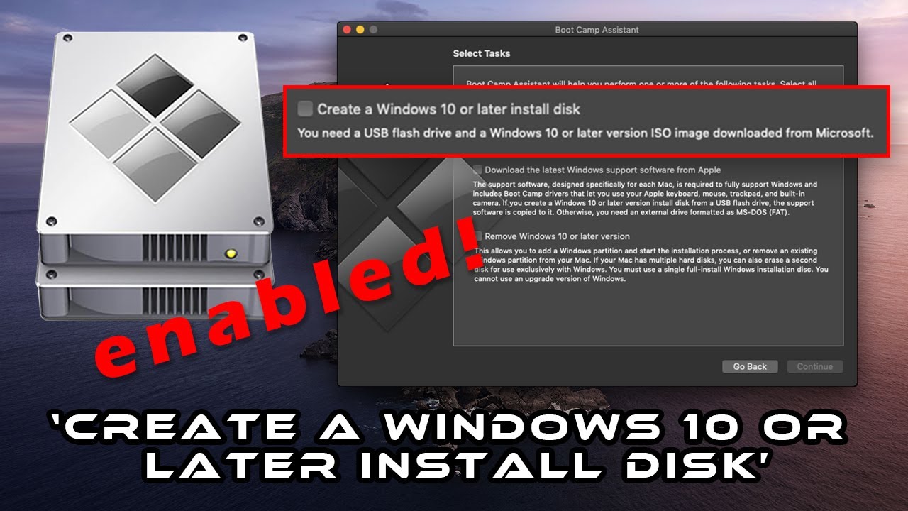 create instulltion media for windows 10 on mac